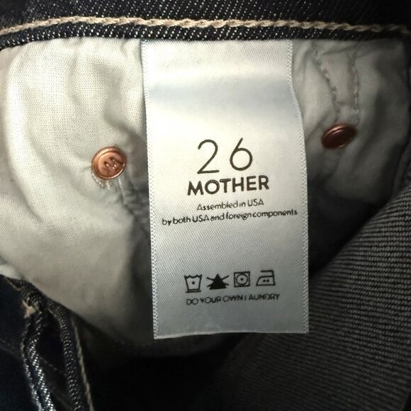 Mother Insider Crop Step Fray Jeans in Speed Racer Size 26 - Picture 7 of 12